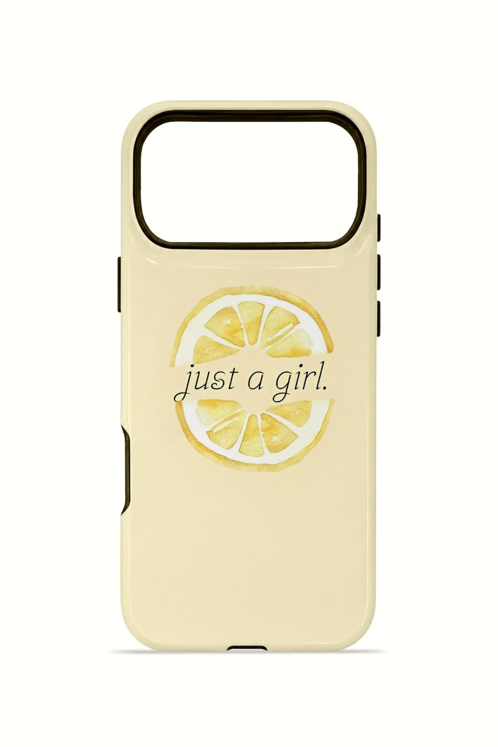 iPhone 17 Pro Max Vorian Çift Katmanlı MagSafe Kılıf Just A Girl Lemon