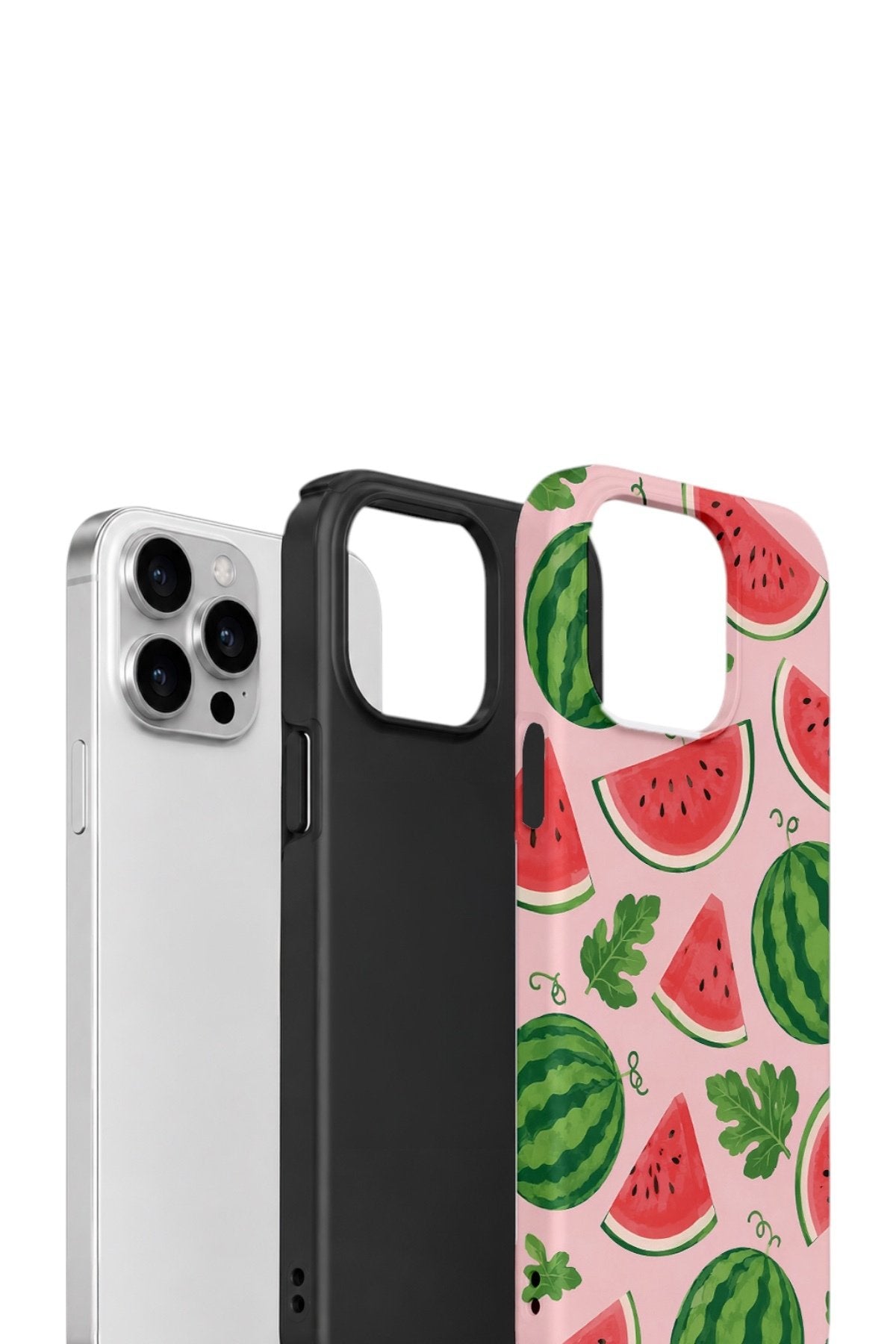 iPhone 14 Pro Vorian Çift Katmanlı Kılıf Watermelon Garden Party