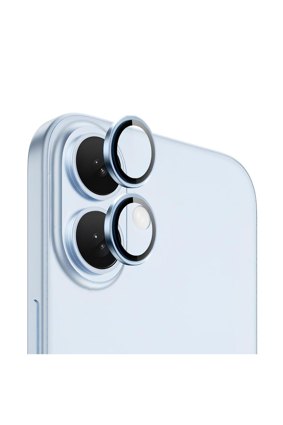iPhone 16 Plus Sapphire Lens Koruyucu Mavi