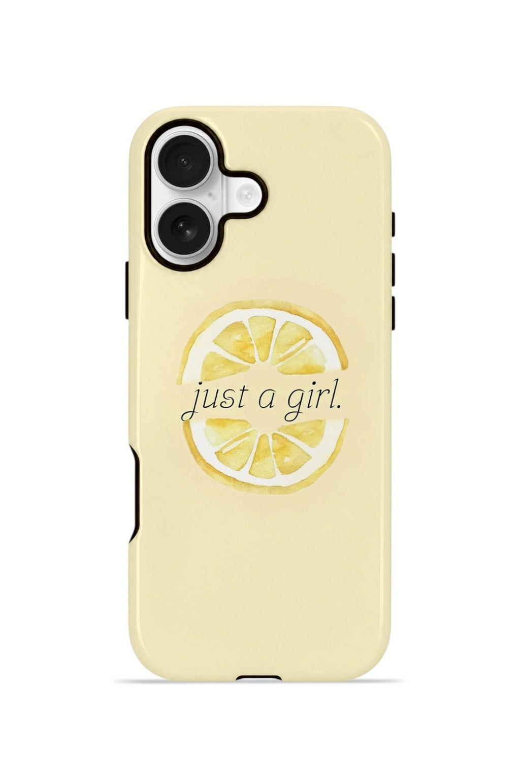 iPhone 17 Vorian Çift Katmanlı Kılıf Just A Girl Lemon