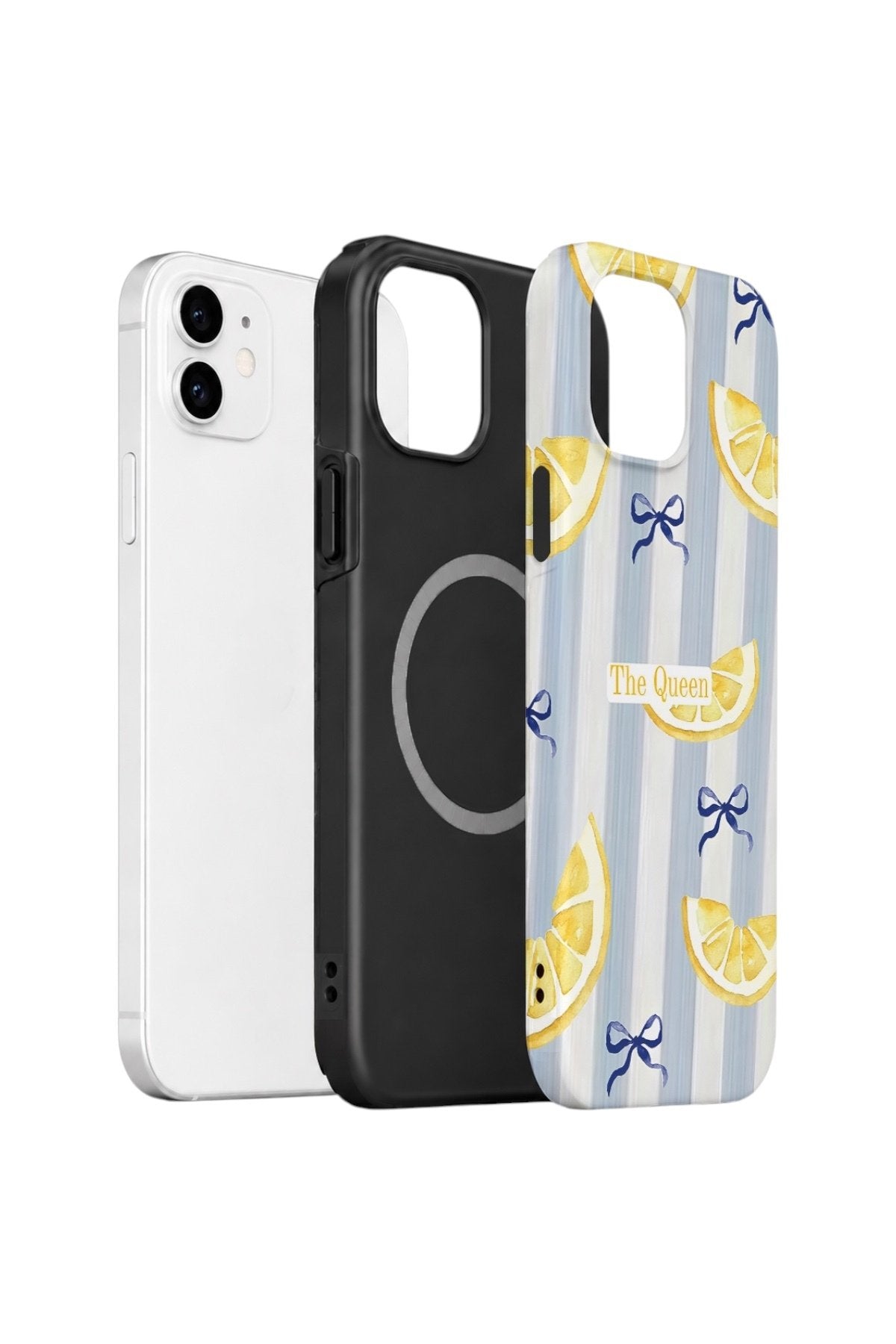 iPhone 11 Vorian Çift Katmanlı MagSafe Kılıf Queen Lemon Bow