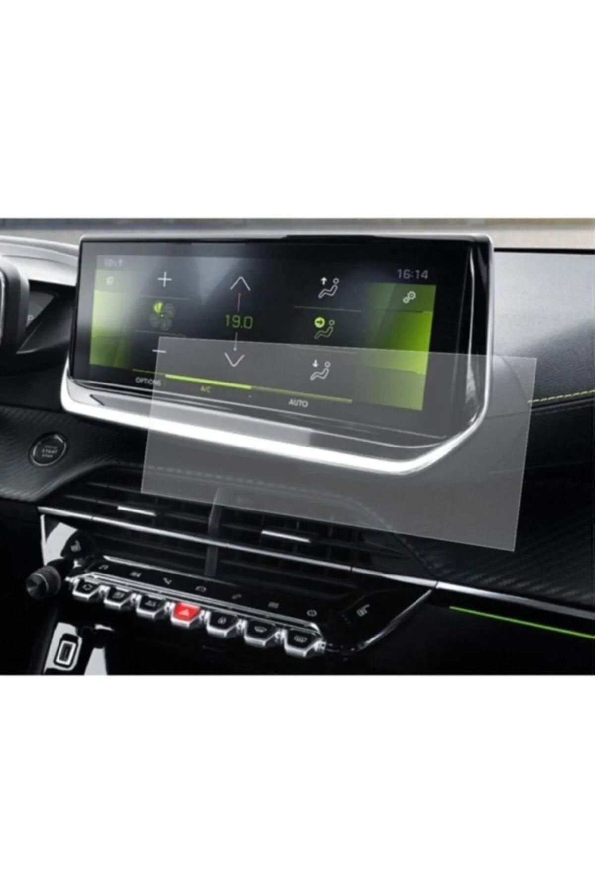 Peugeot 3008 Navigasyon 10 Inç Temperli Nano Anti-Broken Ekran Koruyucu