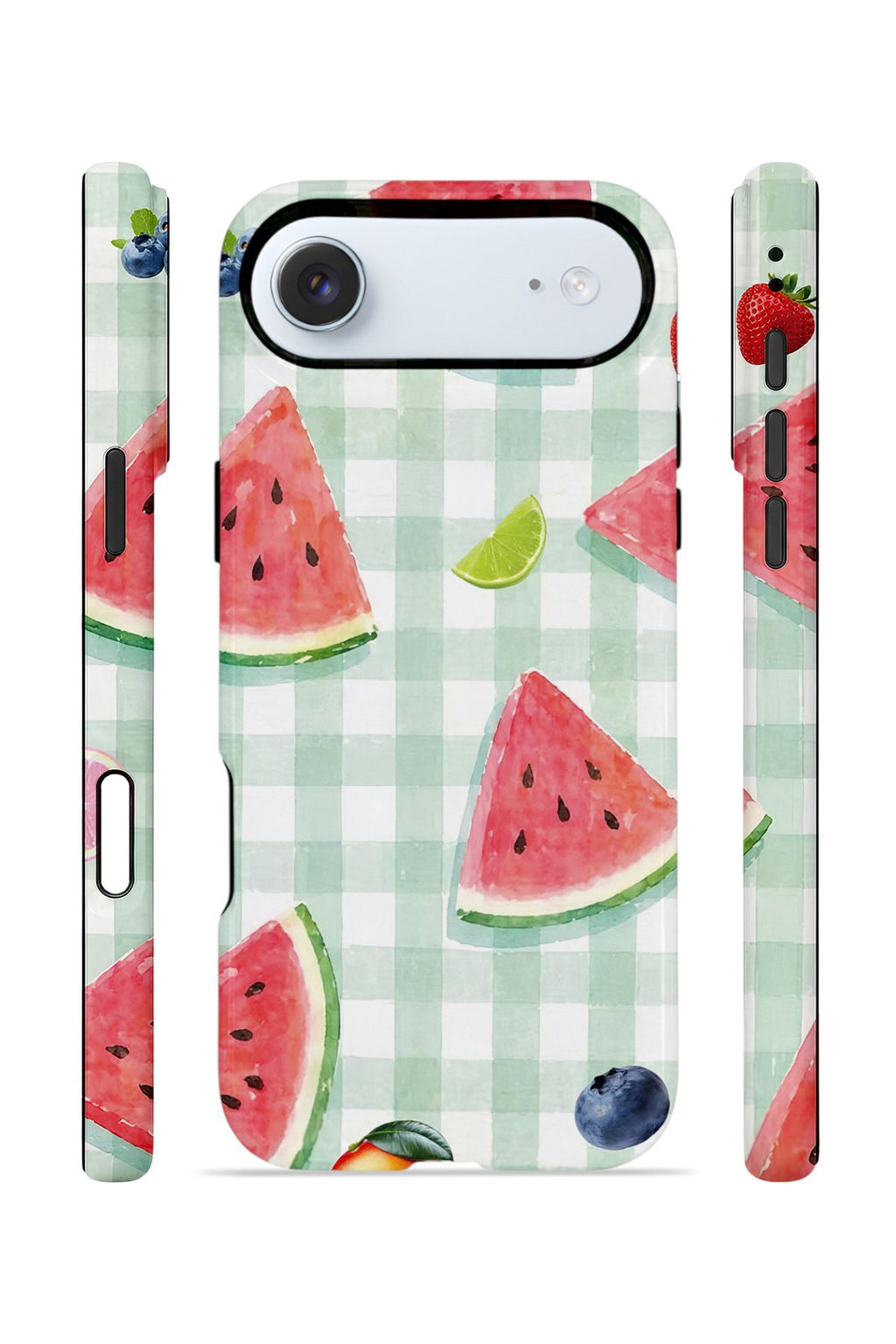 iPhone 17 Air Vorian Çift Katmanlı Kılıf Watermelon Picnic Gingham