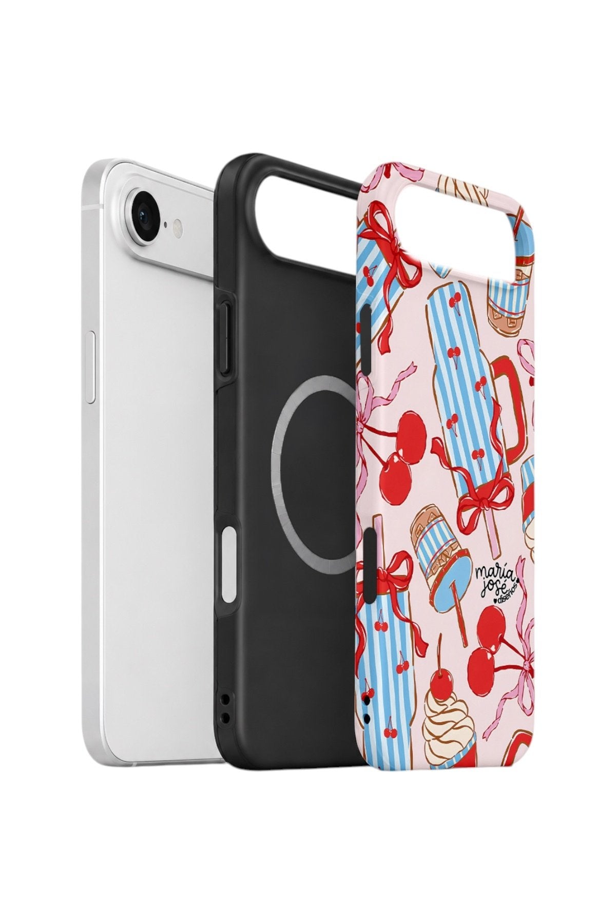 iPhone 17 Air Vorian Çift Katmanlı MagSafe Kılıf Dolce Cherry Picnic