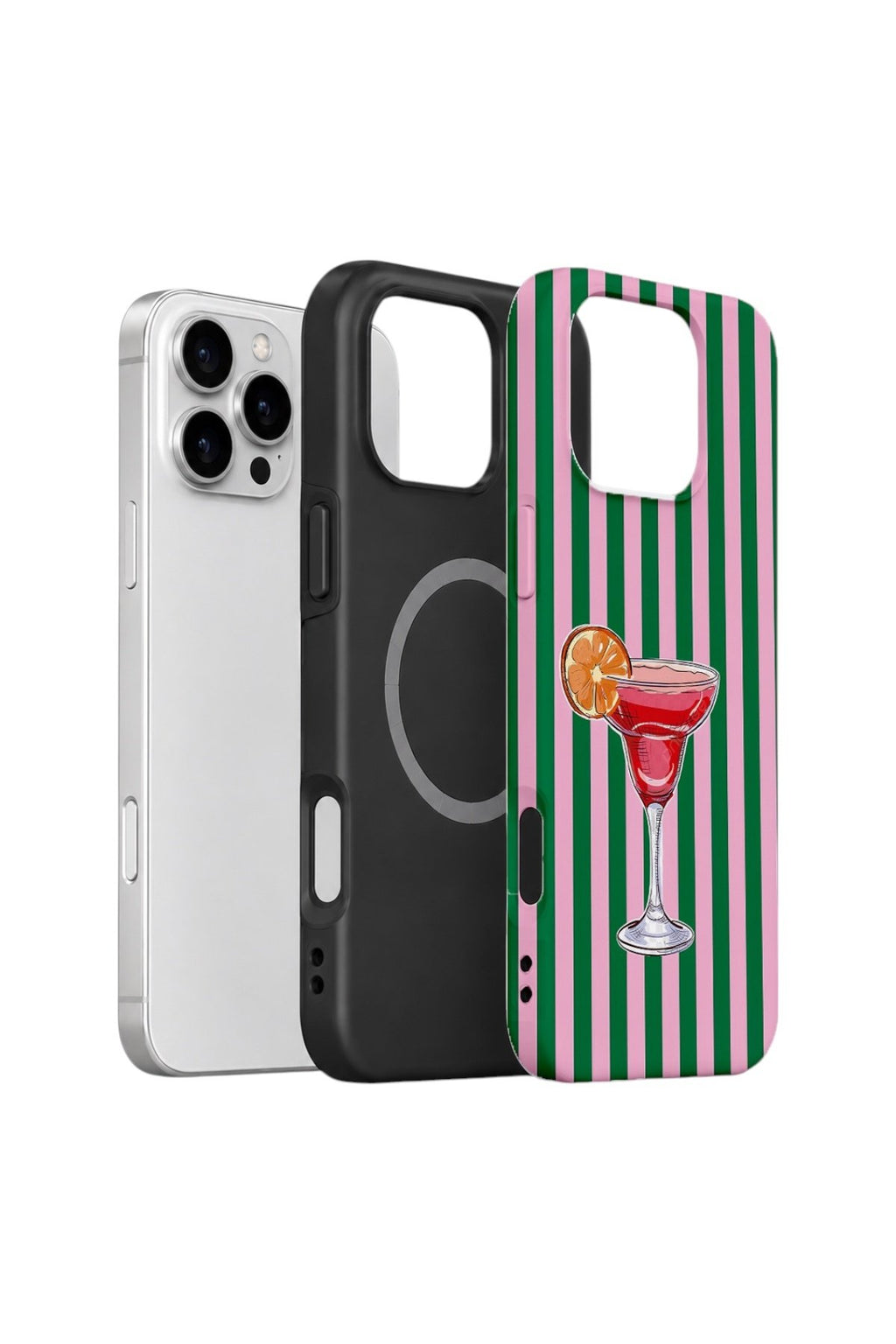 iPhone 16 Pro Vorian Çift Katmanlı MagSafe Kılıf Pink Citrus Cocktail