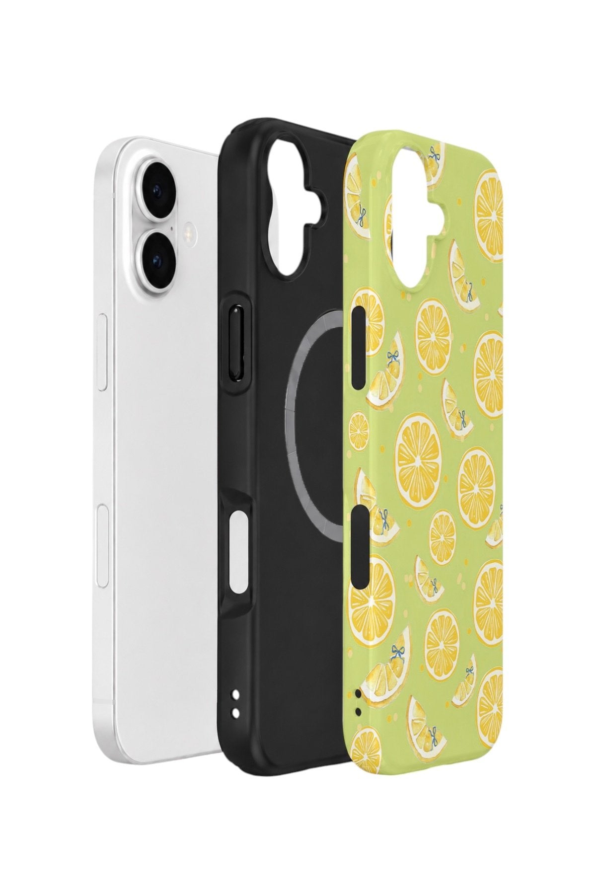 iPhone 16 Vorian Çift Katmanlı MagSafe Kılıf Lemonade Garden