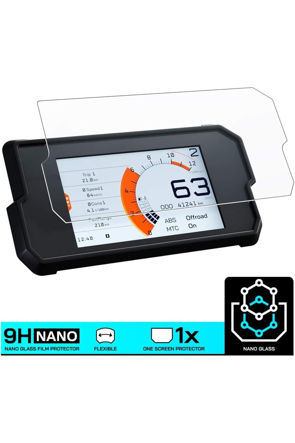 Ktm 390 Duke Dijital Gösterge Uyumlu 9H Nano Anti-Broken Koruyucu 2017 2022