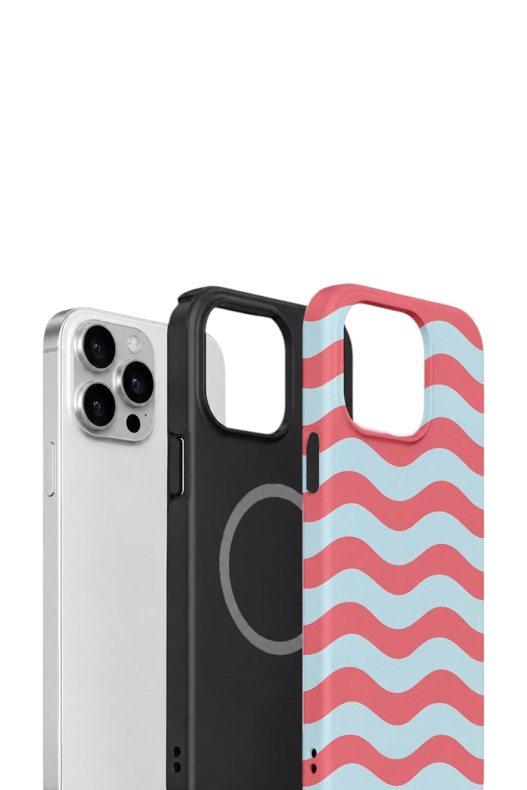 iPhone 13 Pro Max Vorian Çift Katmanlı MagSafe Kılıf Retro Wave Candy