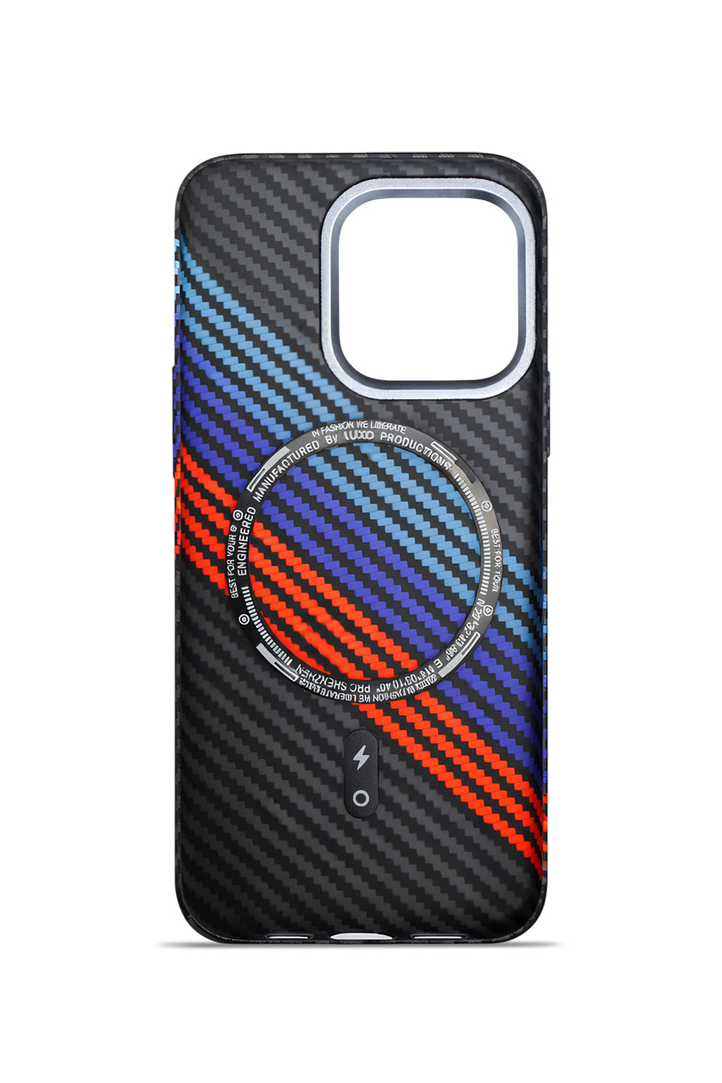 Nox Craft iPhone 15 Plus MagSafe Karbon Kılıf Flux Line