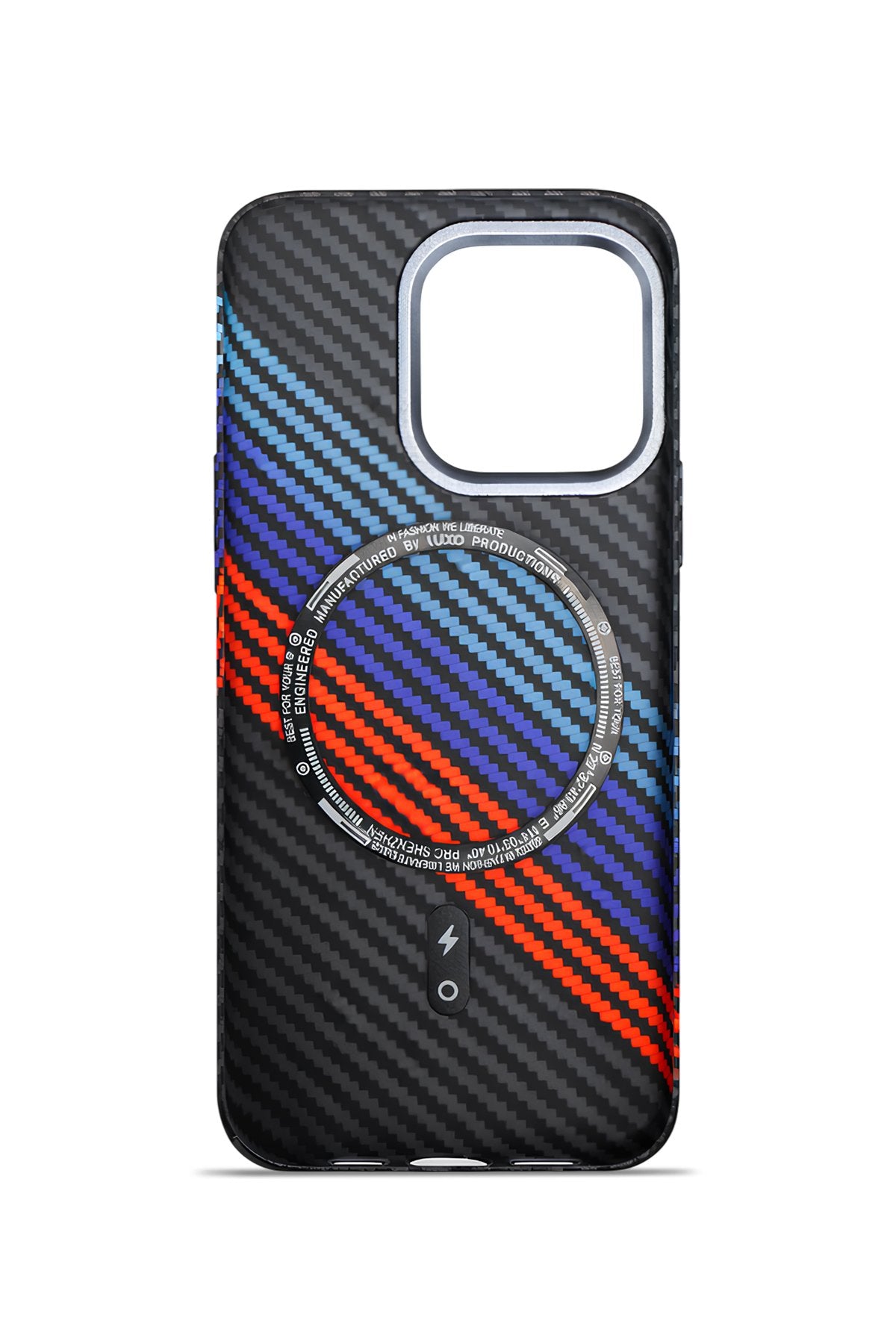 Nox Craft iPhone 15 Plus MagSafe Karbon Kılıf Flux Line