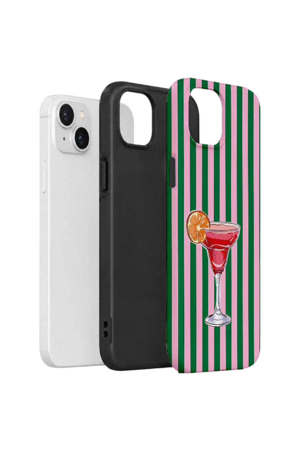 iPhone 14 Plus Vorian Çift Katmanlı Kılıf Pink Citrus Cocktail
