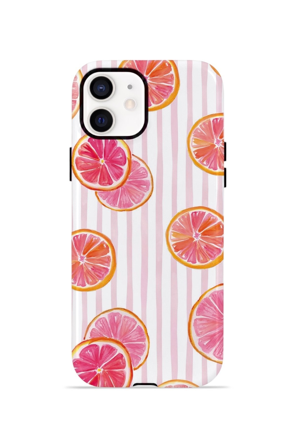 iPhone 11 Vorian Çift Katmanlı MagSafe Kılıf Pink Grapefruit Garden