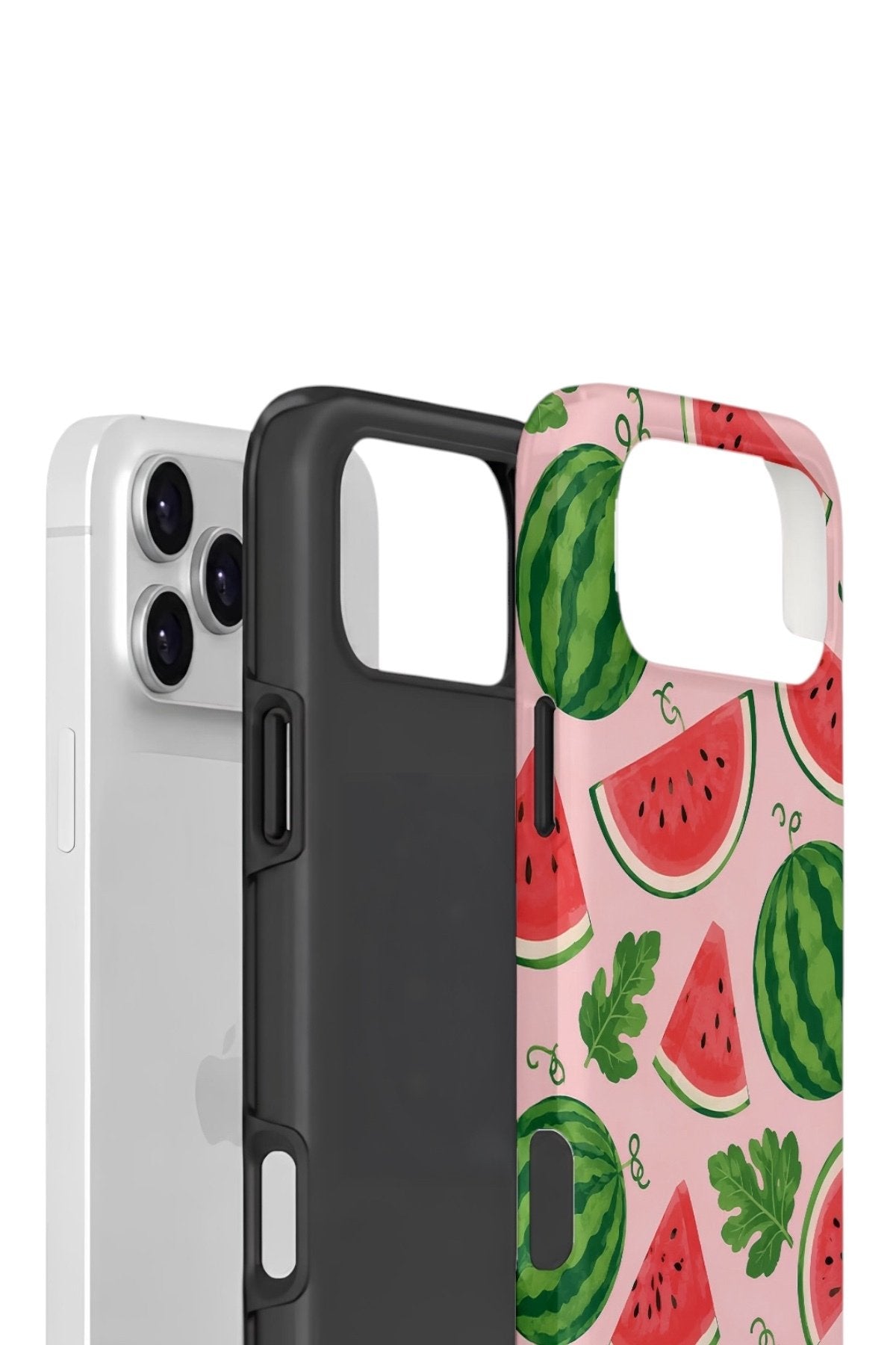 iPhone 17 Pro Max Vorian Çift Katmanlı Kılıf Watermelon Garden Party