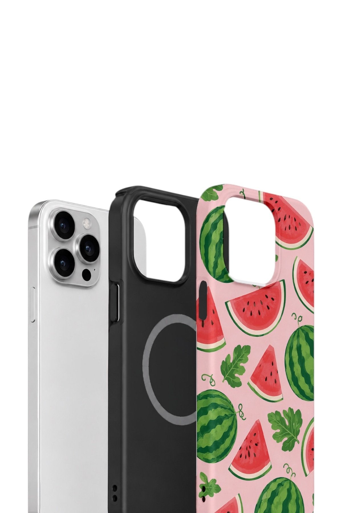 iPhone 12 Pro Max Vorian Çift Katmanlı MagSafe Kılıf Watermelon Garden Party