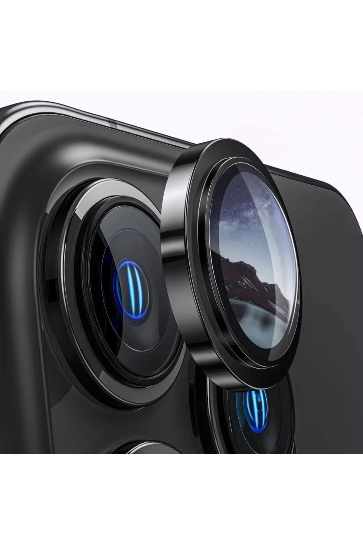 iPhone 12 Pro Sapphire Lens Koruyucu Siyah