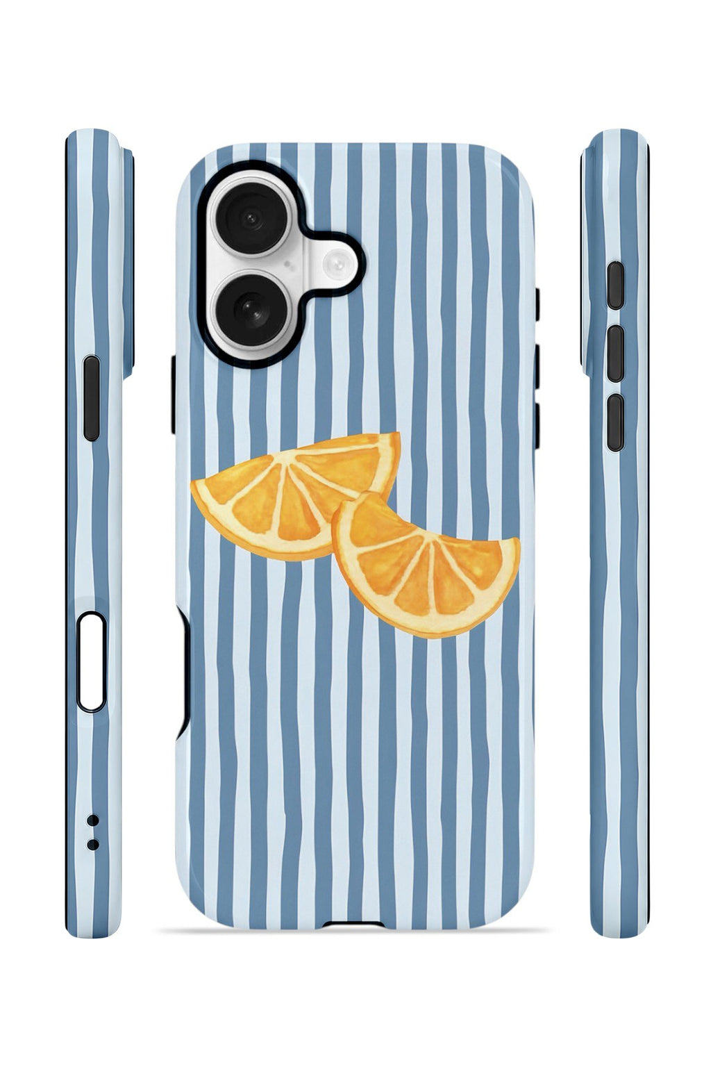 iPhone 17 Vorian Çift Katmanlı MagSafe Kılıf Blue Orange Slices