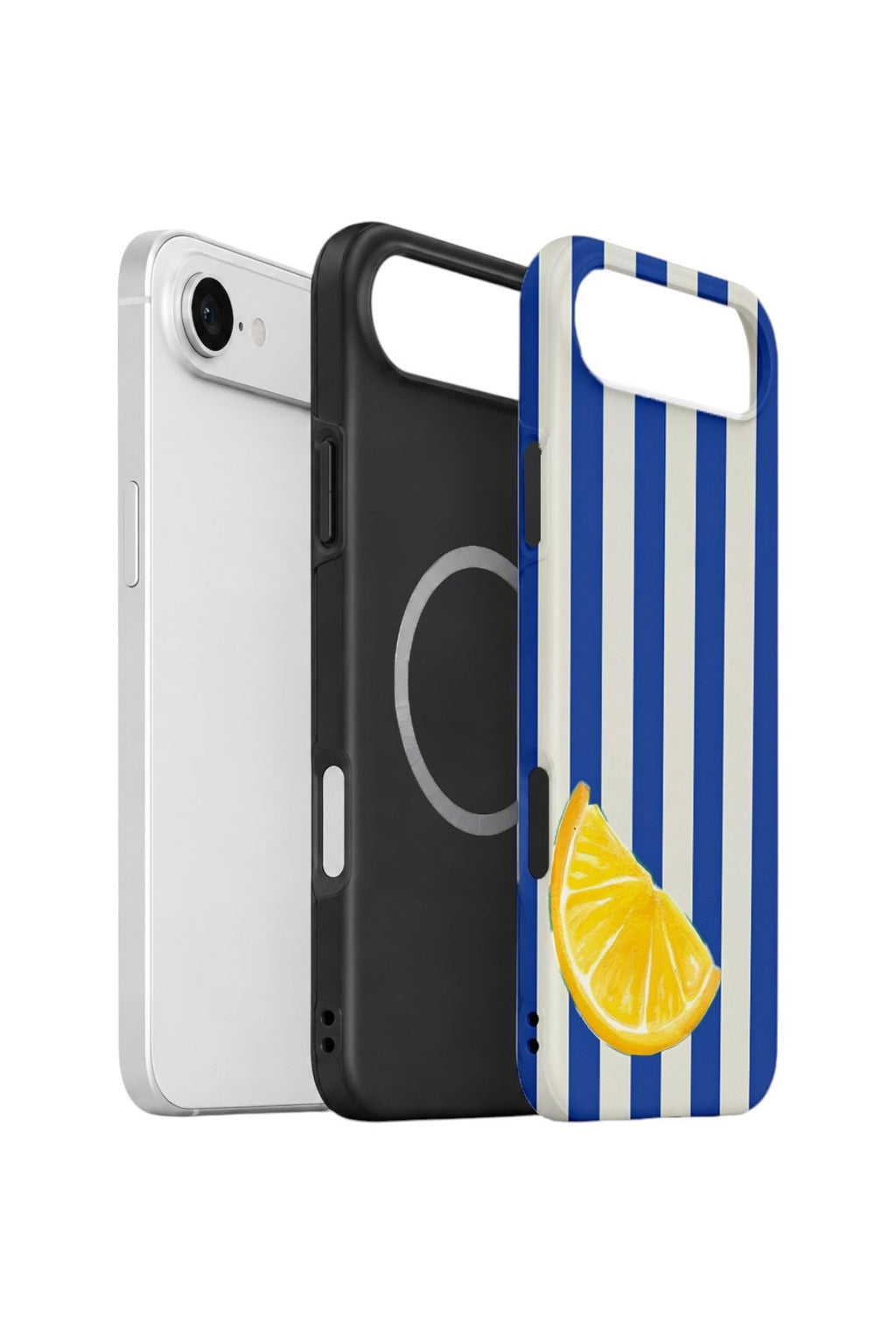 iPhone 17 Air Vorian Çift Katmanlı MagSafe Kılıf Lemon Coast Stripe