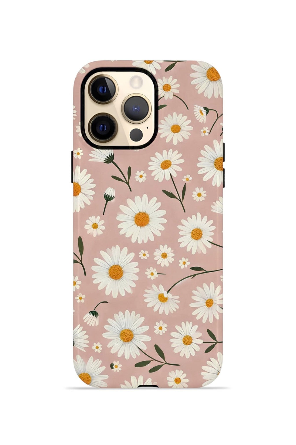iPhone 12 Pro Max Vorian Çift Katmanlı Kılıf Daisy Mocha Garden