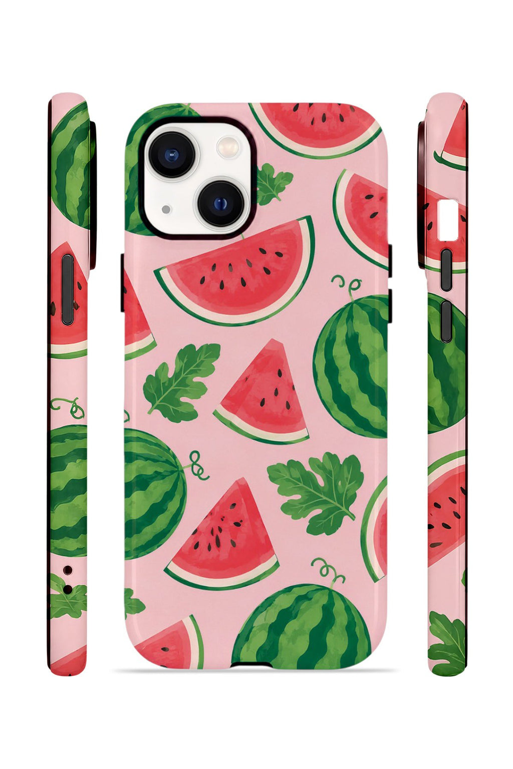 iPhone 14 Plus Vorian Çift Katmanlı Kılıf Watermelon Garden Party