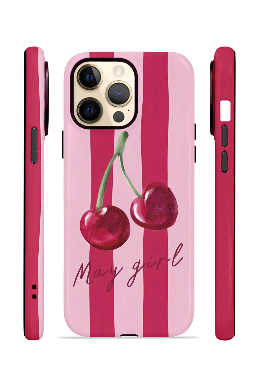 iPhone 14 Pro Max Vorian Çift Katmanlı MagSafe Kılıf Cherry Girl