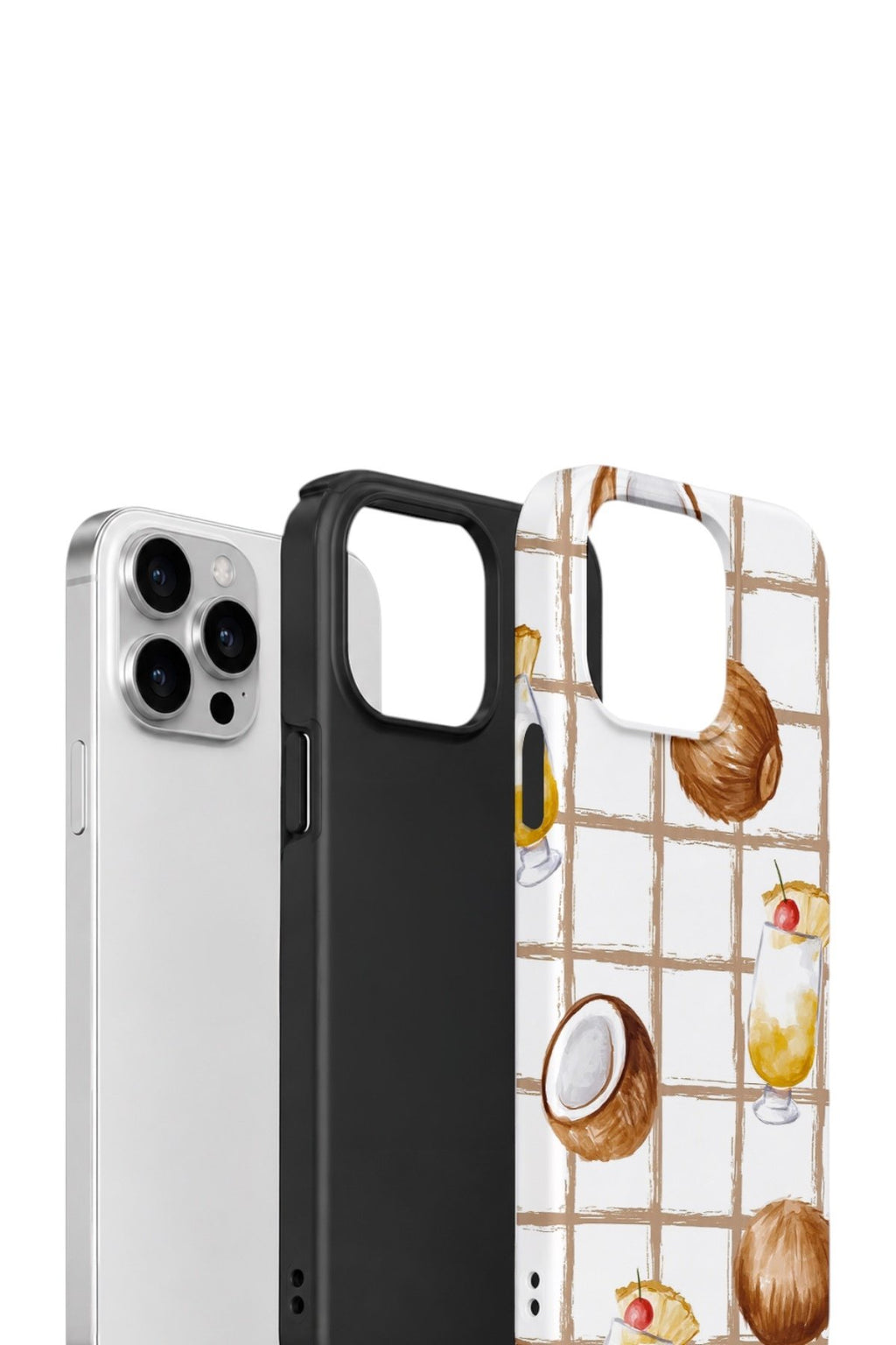 iPhone 15 Pro Max Vorian Çift Katmanlı Kılıf Coconut Cabana