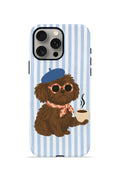 iPhone 15 Pro Vorian Çift Katmanlı Kılıf Cafe Dog Riviera