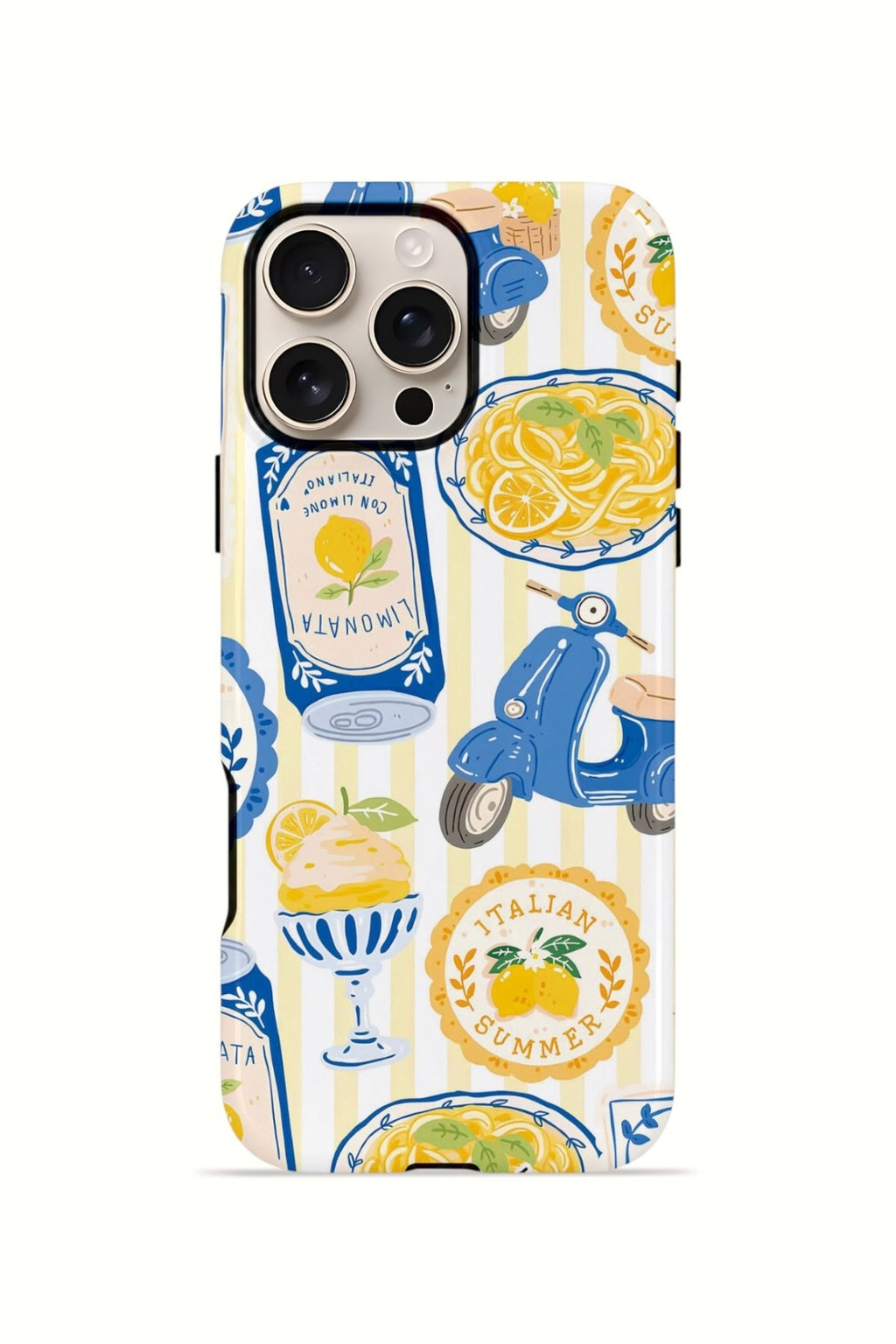 iPhone 16 Pro Max Vorian Çift Katmanlı Kılıf Italian Tableware