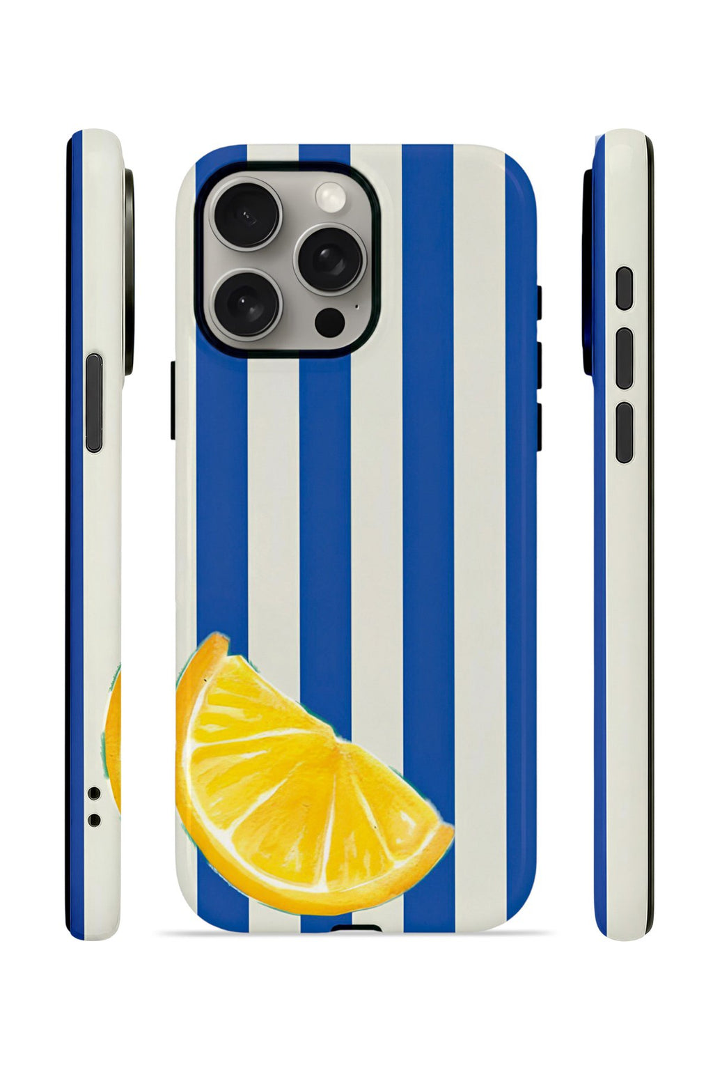 iPhone 15 Pro Vorian Çift Katmanlı Kılıf Lemon Coast Stripe