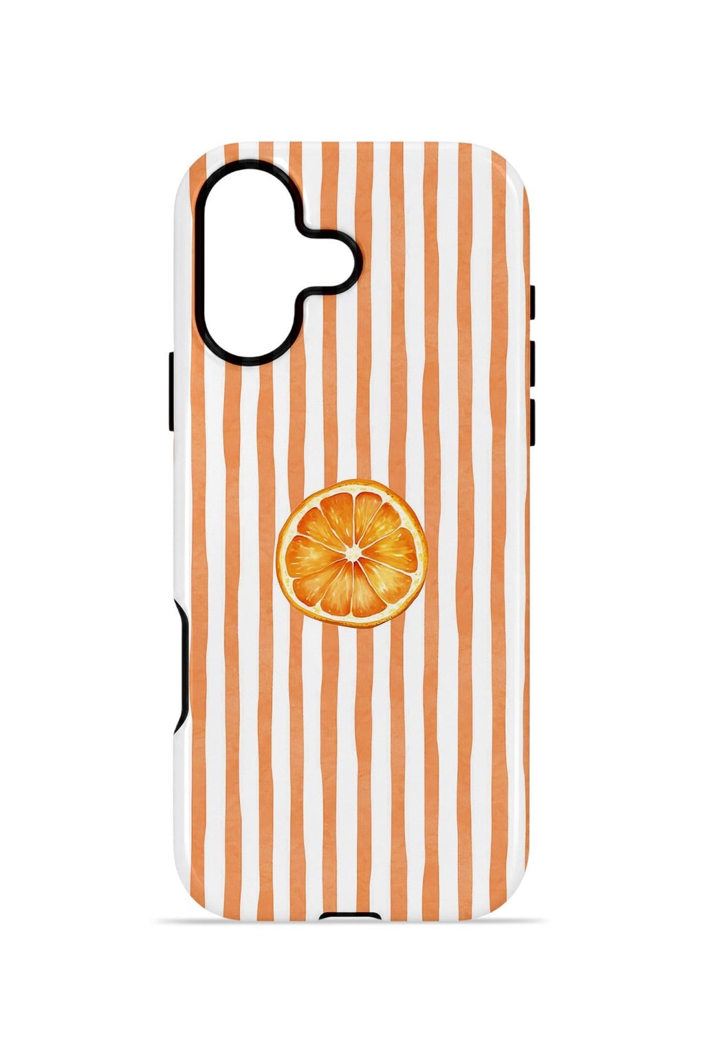 iPhone 16 Plus Vorian Çift Katmanlı Kılıf Orange Slice Stripe