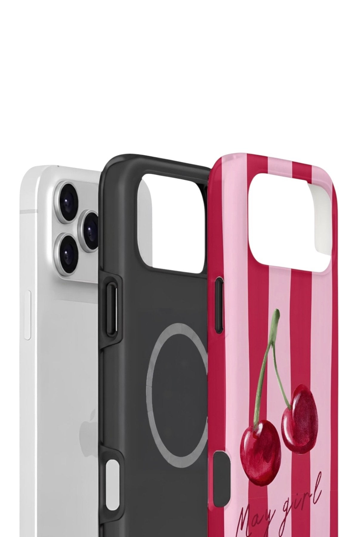 iPhone 17 Pro Max Vorian Çift Katmanlı MagSafe Kılıf Cherry Girl