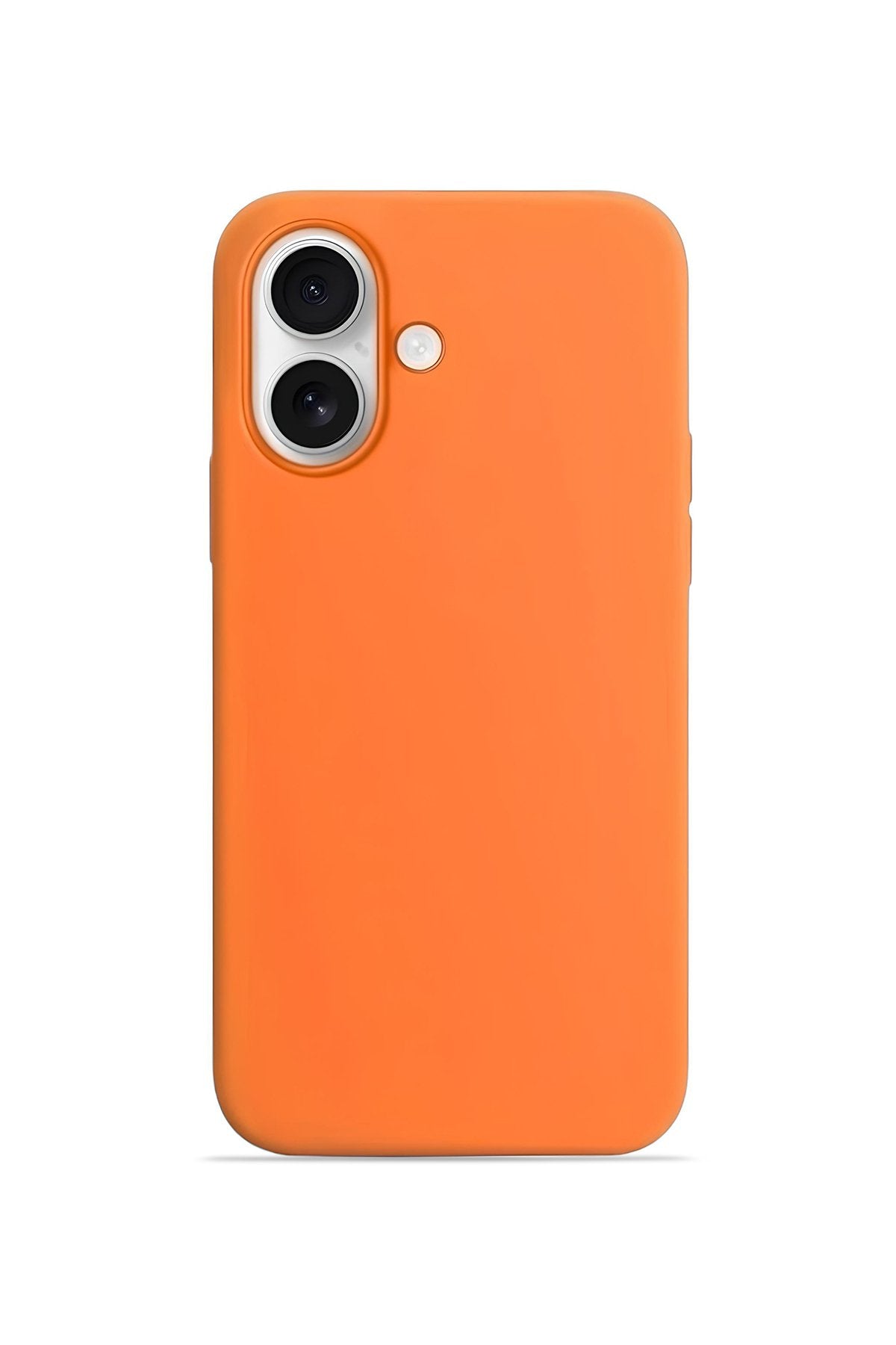 iPhone 17 Soft Touch Lansman Silikon Kılıf Enerji Turuncusu