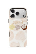 iPhone 17 Pro Max Vorian Çift Katmanlı Kılıf Coconut Summer Notes