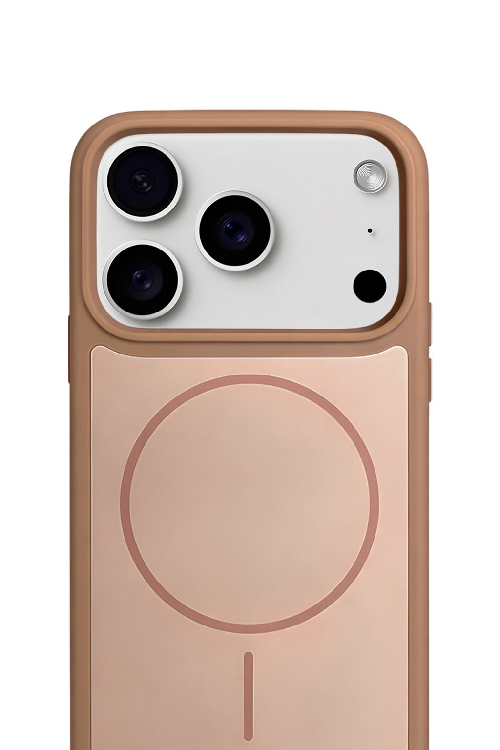 iPhone 17 Pro Max Premium Soft Magsafe Silikon Kılıf Kahve