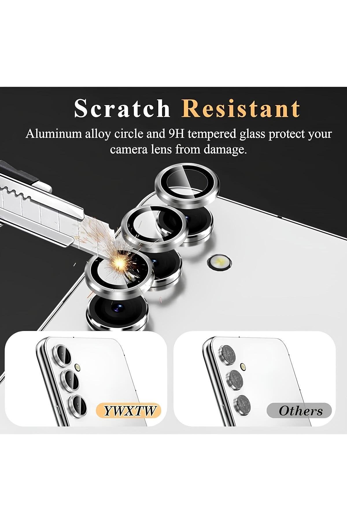 Samsung Galaxy A05S Metal Kamera Koruyucu Lens Siyah