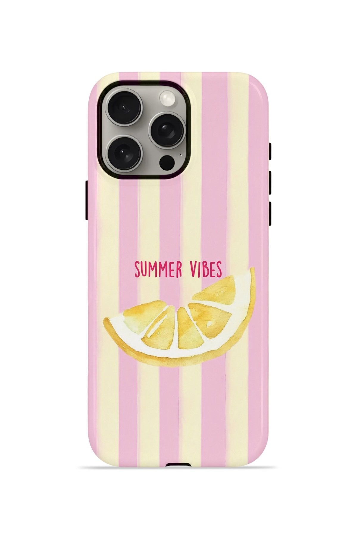 iPhone 15 Pro Vorian Çift Katmanlı MagSafe Kılıf Summer Vibes Lemon