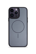 iPhone 15 Pro Max 6.7" Premium Soft Magsafe Silikon Kılıf Kömür
