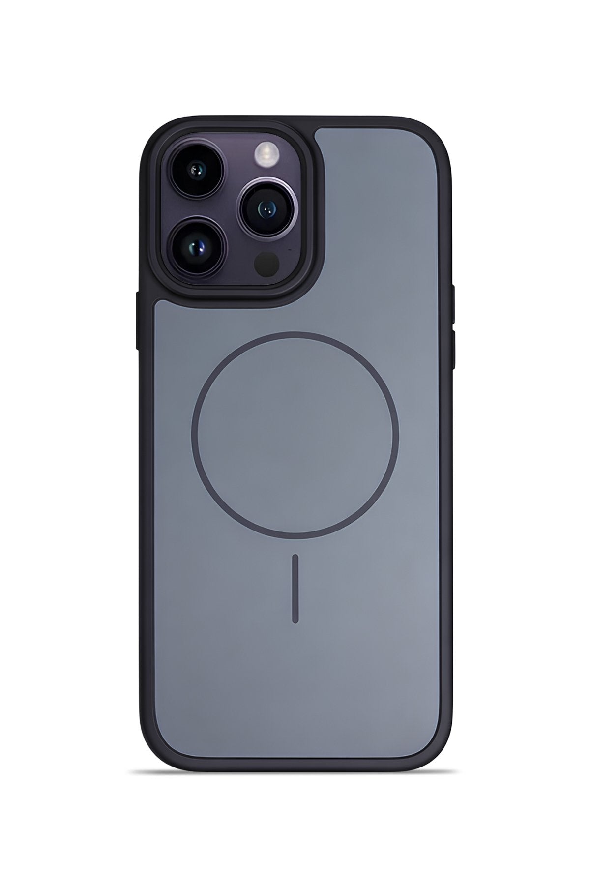iPhone 15 Pro Max 6.7" Premium Soft Magsafe Silikon Kılıf Kömür