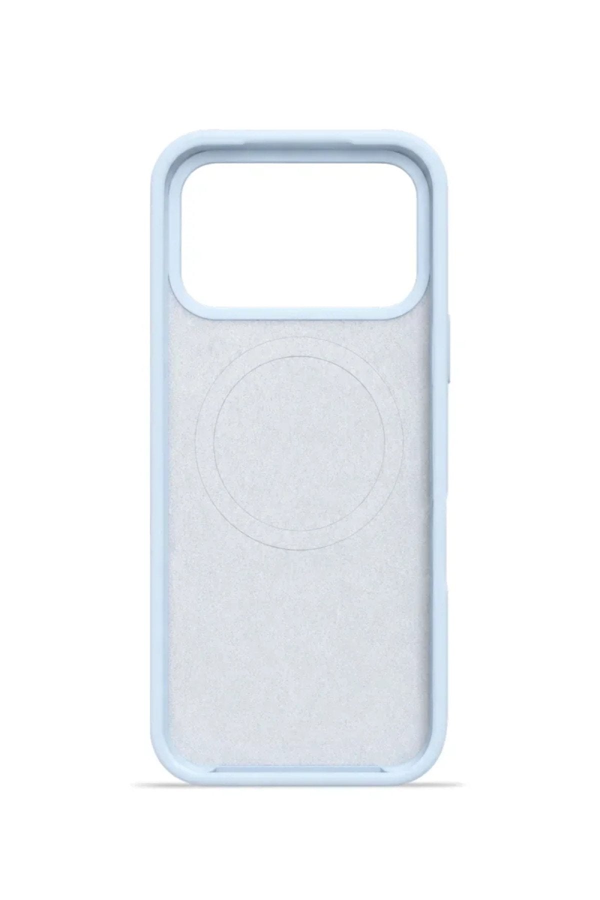 iPhone 17 Pro Max Mag Core Akıllı MagSafe Animasyonlu Silikon Kılıf Açık Mavi