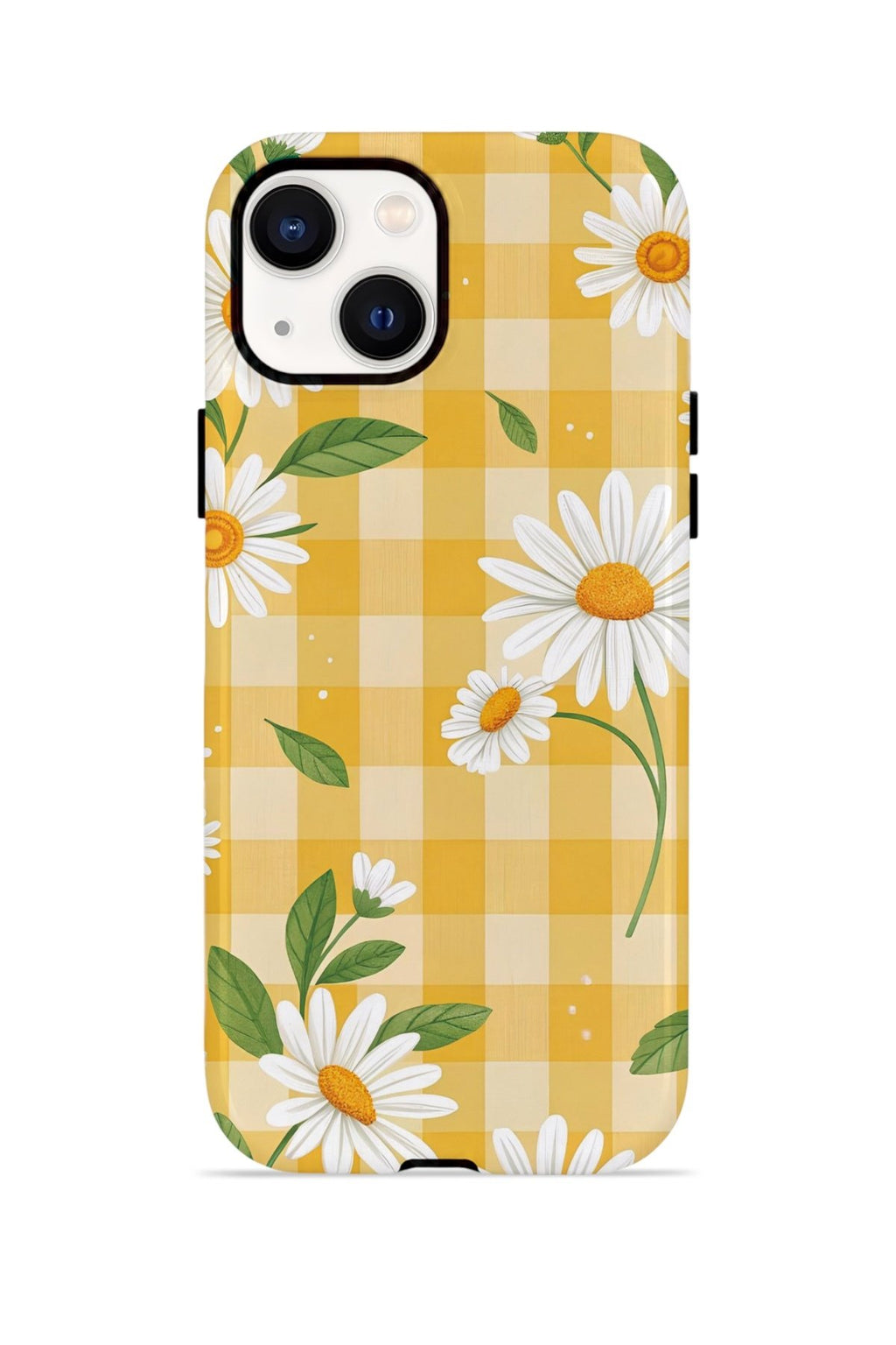 iPhone 13 Vorian Çift Katmanlı Kılıf Daisy Picnic Gingham