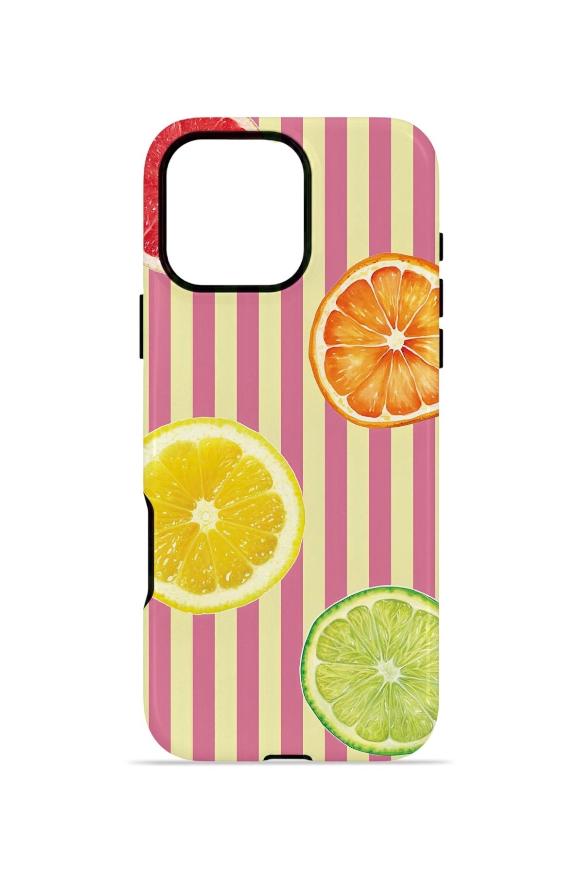 iPhone 16 Pro Vorian Çift Katmanlı MagSafe Kılıf Citrus Fiesta Stripe