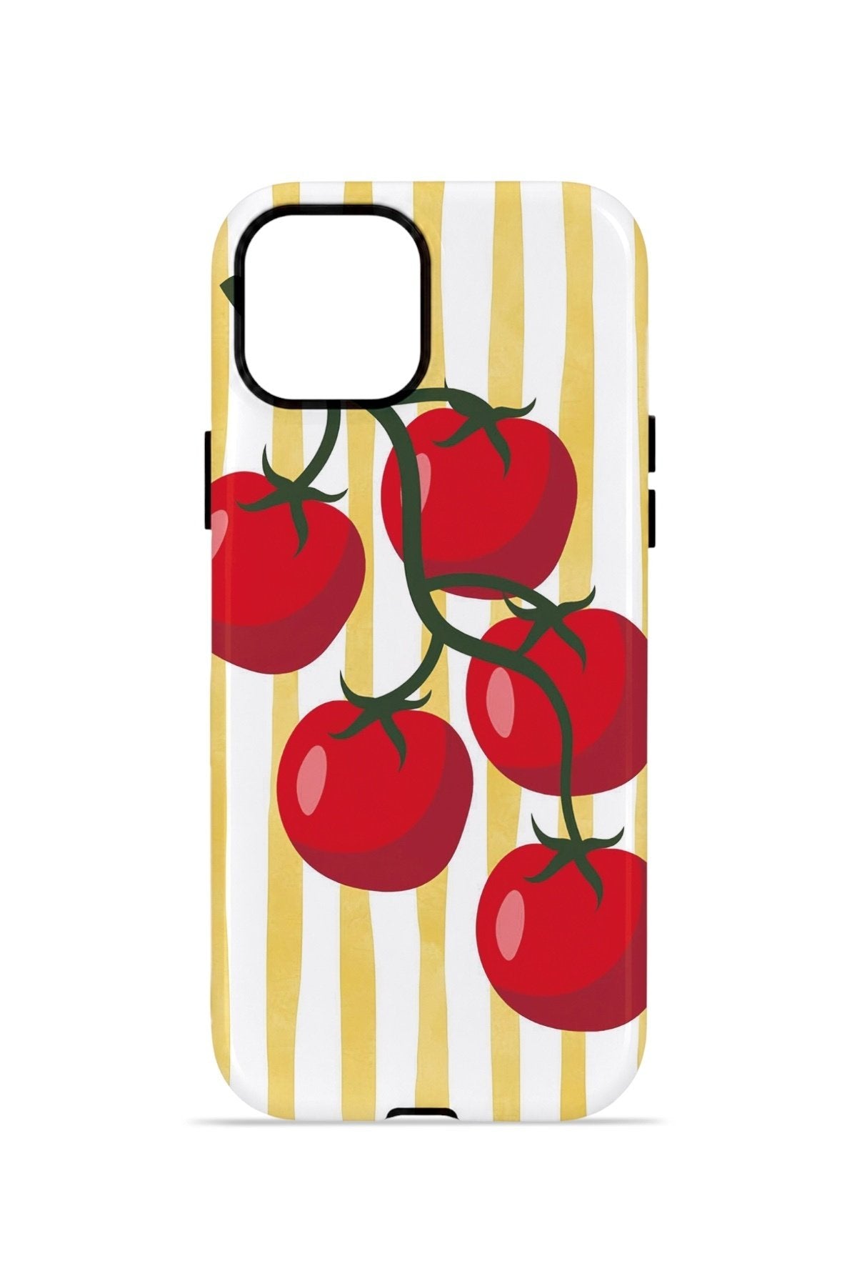 iPhone 13 Vorian Çift Katmanlı Kılıf Tomato Market Stripe
