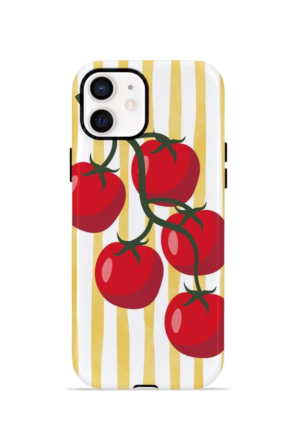 iPhone 12 Vorian Çift Katmanlı Kılıf Tomato Market Stripe