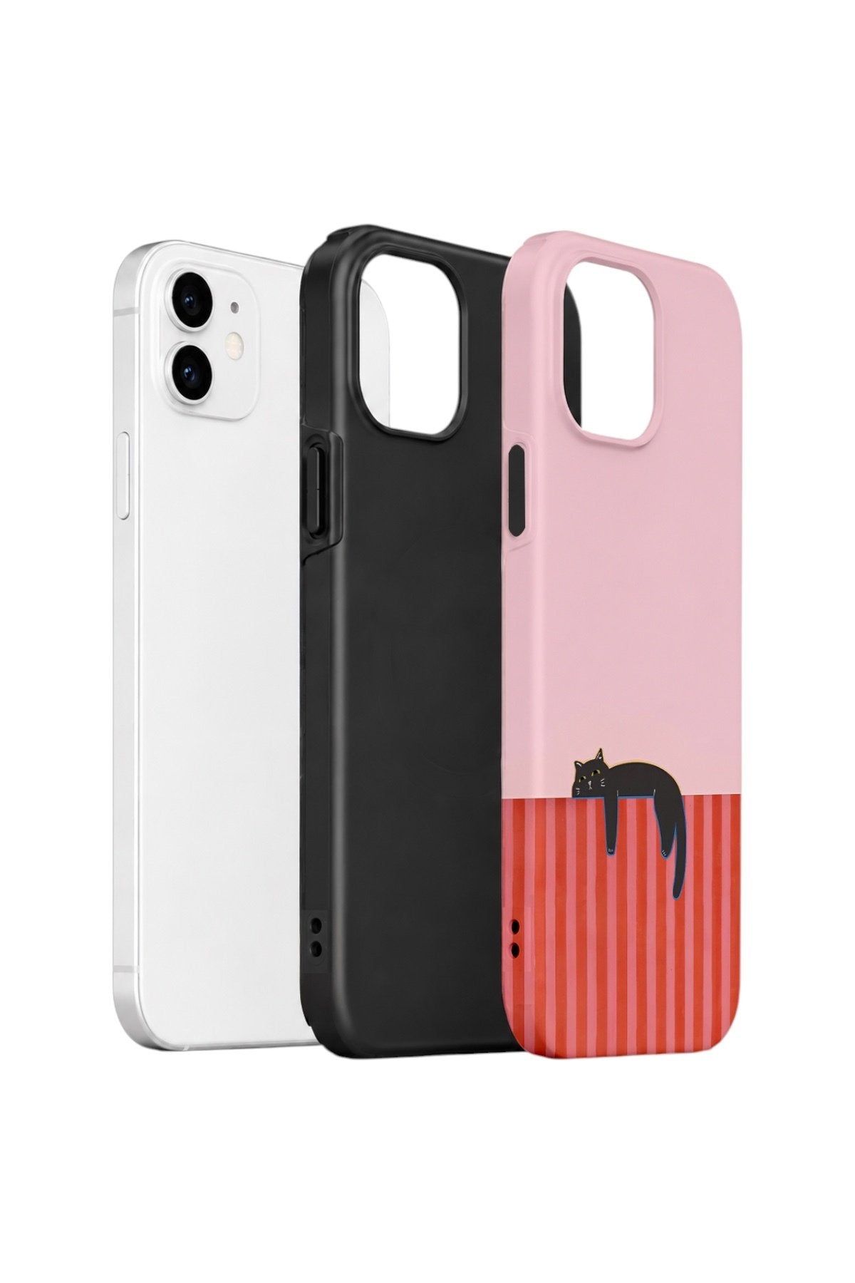 iPhone 12 Vorian Çift Katmanlı Kılıf Lazy Cat Sunset