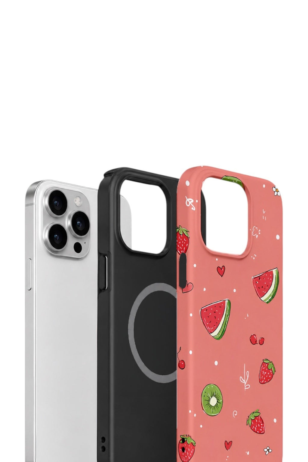 iPhone 13 Pro Max Vorian Çift Katmanlı MagSafe Kılıf Summer Fruit Crush