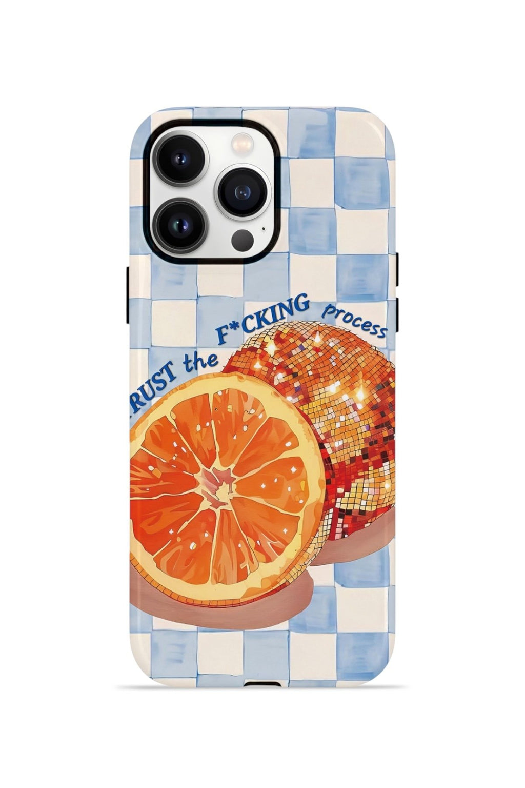 iPhone 14 Pro Vorian Çift Katmanlı Kılıf Orange Press Collage