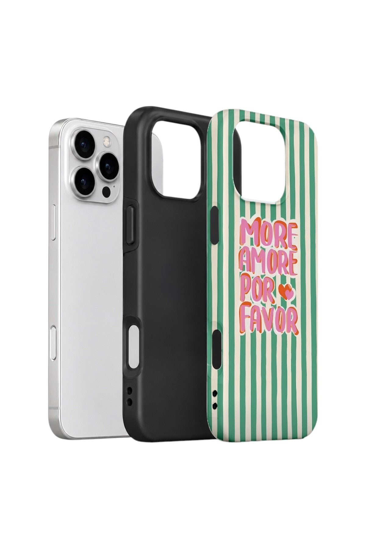 iPhone 16 Pro Max Vorian Çift Katmanlı Kılıf More Amore Green