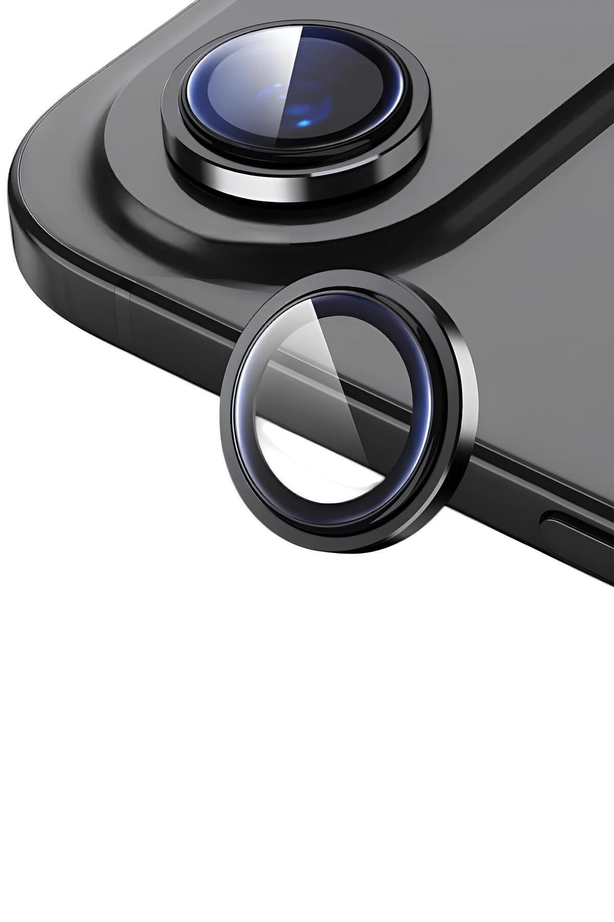iPhone 17 Air Metal Kamera Koruyucu Lens Siyah