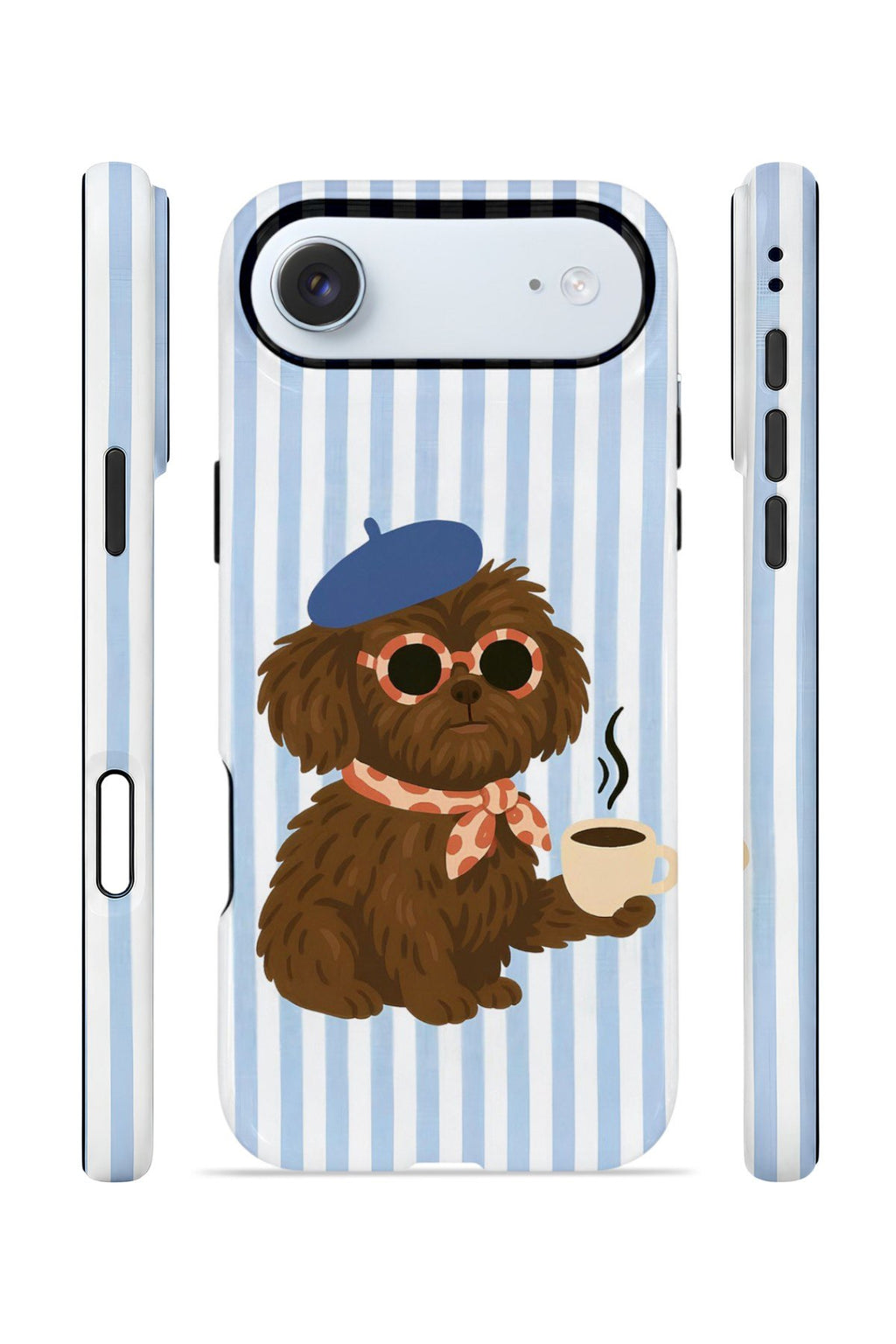 iPhone 17 Air Vorian Çift Katmanlı MagSafe Kılıf Cafe Dog Riviera