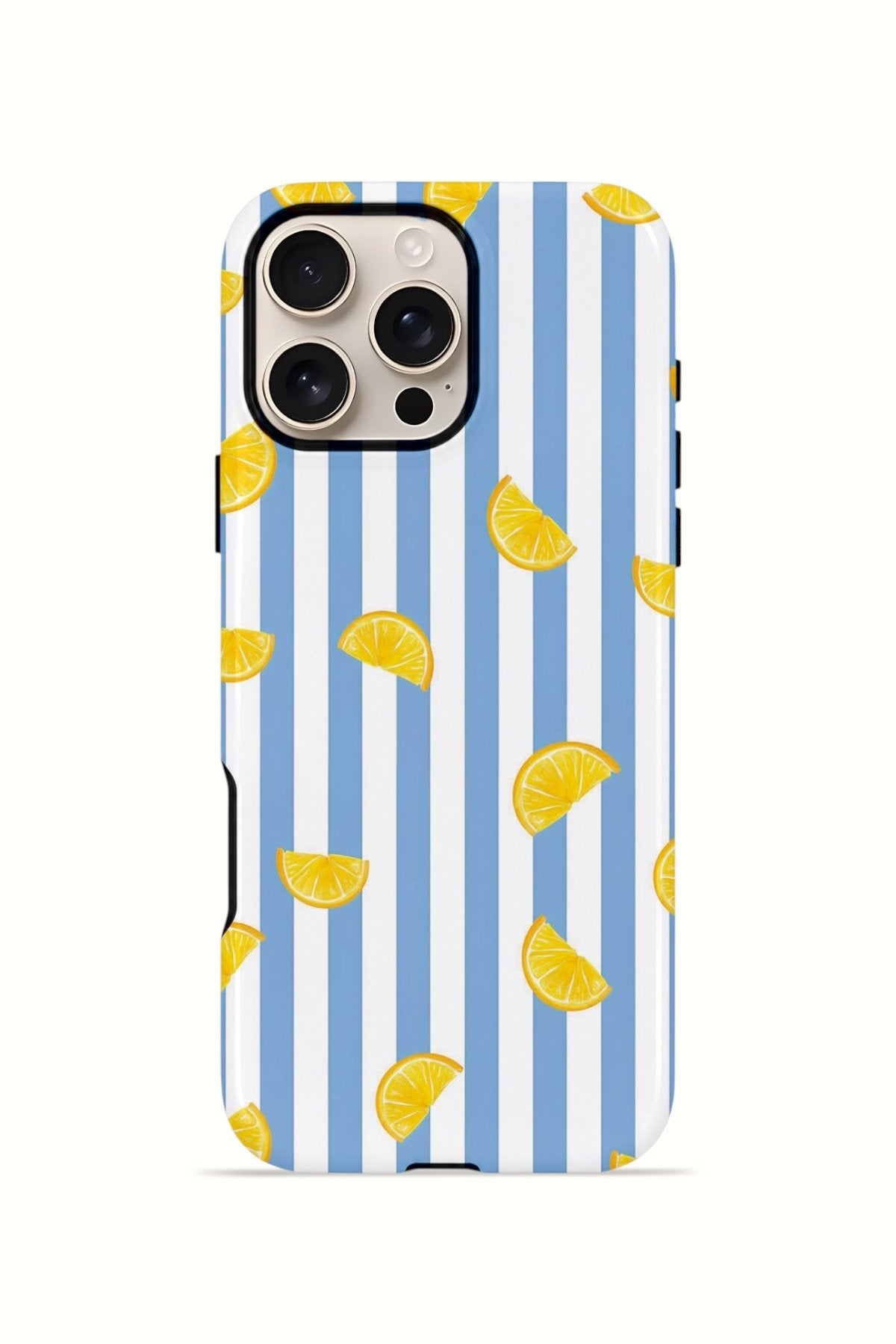 iPhone 16 Pro Vorian Çift Katmanlı Kılıf Lemon Confetti Blue