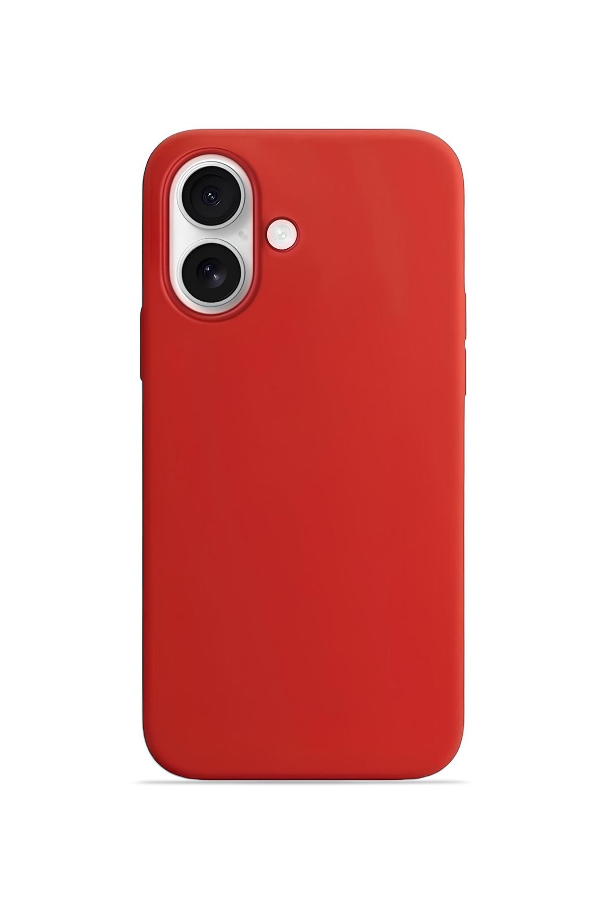 iPhone 17 Soft Touch Lansman Silikon Kılıf Ateş Kırmızısı